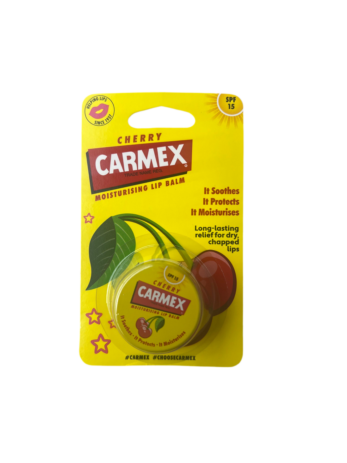 Carmex moisturising lip balm cherry