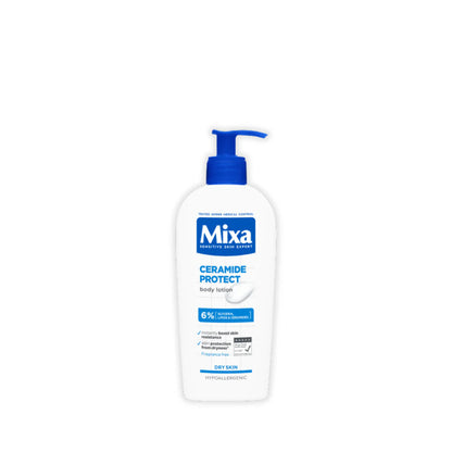 Mixa Ceramide Protect Body Lotion - For Dry, Very Dry and Sensitive Skin With 6% Glycerin, Lipids & Ceramides 250ml