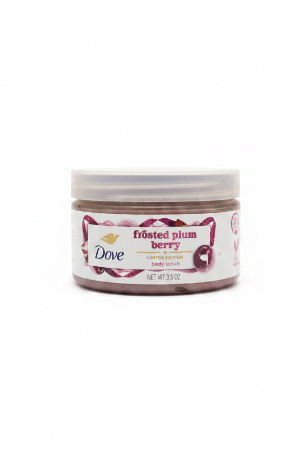Dove frosted plum berry body scrub limited edition small size