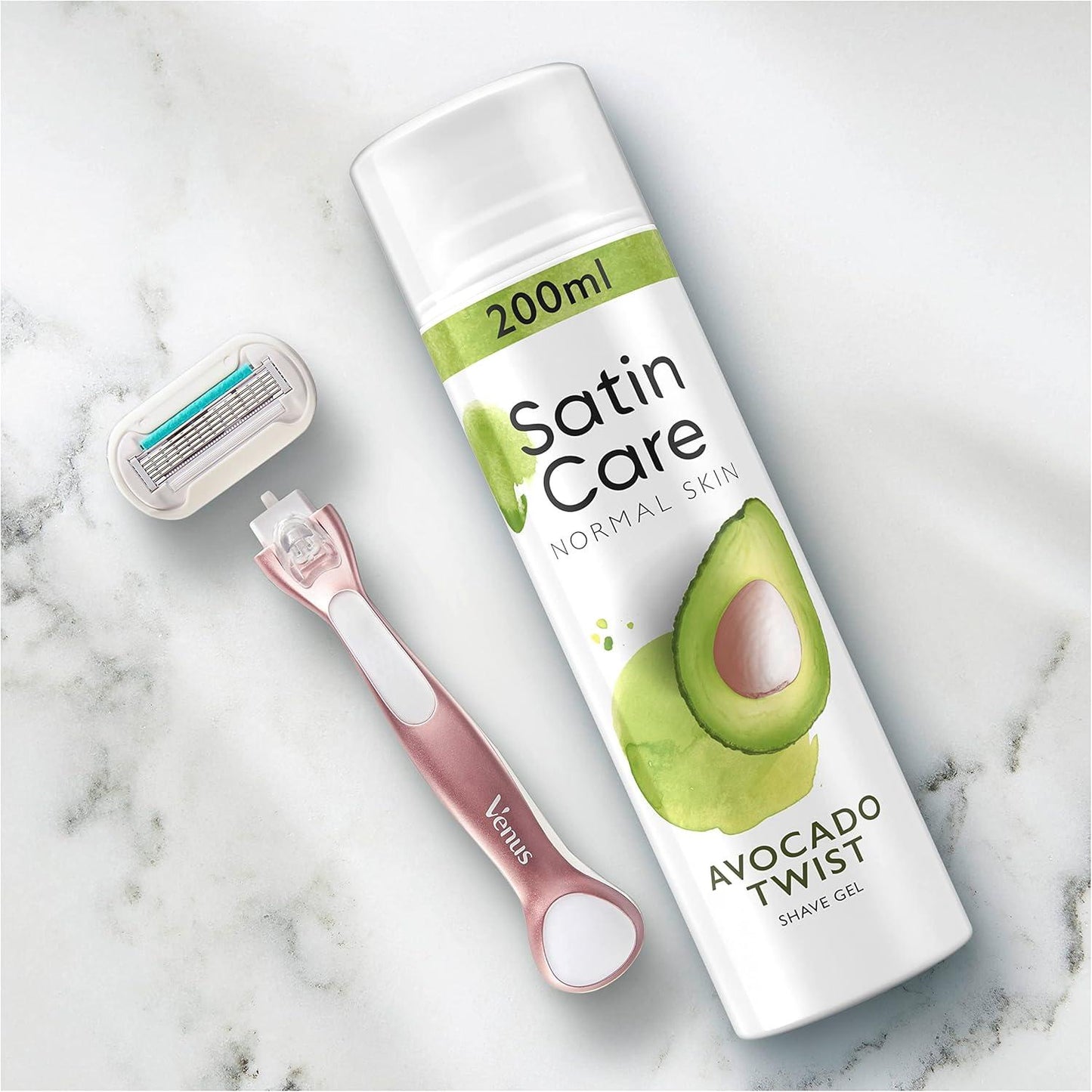 Satin care avocado twist shaving gel